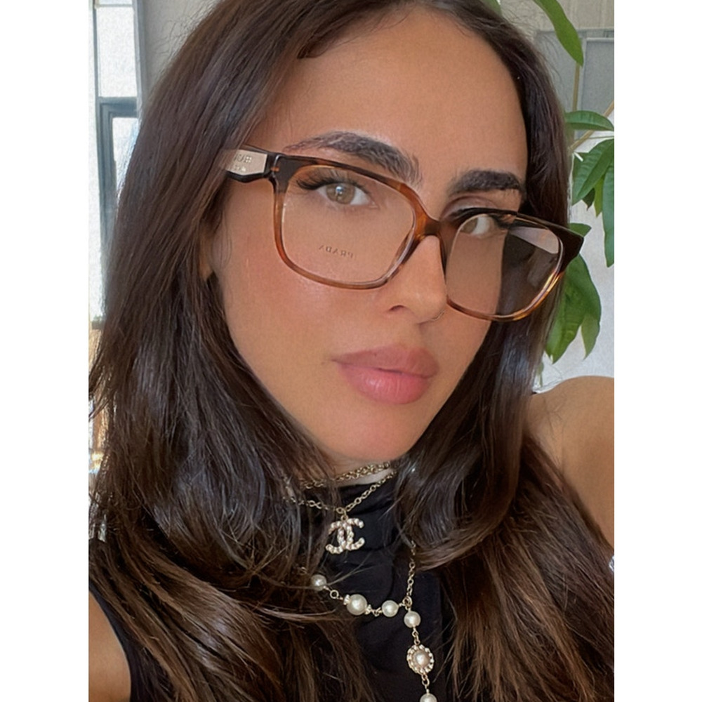 NEW Prada PR17ZV Eyeglasses Frames in Brown Powder - Picture 8 of 8